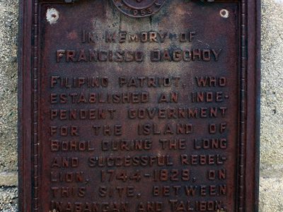 In Memory of Francisco Dagohoy historical marker
