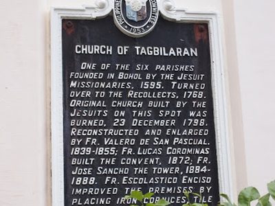 Church of Tagbilaran historical marker