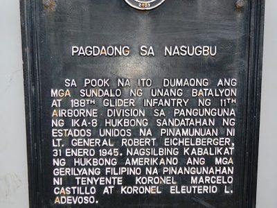 Landing at Nasugbu historical marker