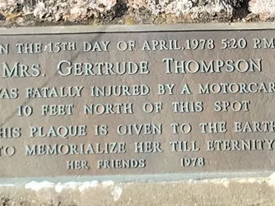 In Memory of Gertrude Thompson