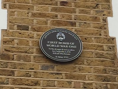 First Bomb of World War One