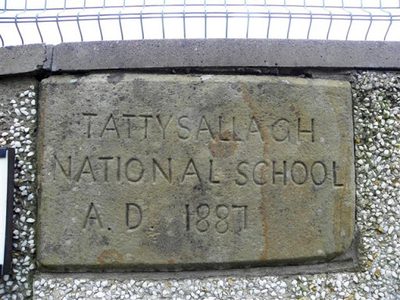 Plaque, Tattysallagh National School (AD 1887)