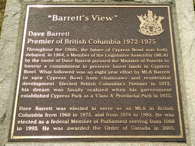 Barrett’s View (Cypress Mountain viewpoint)