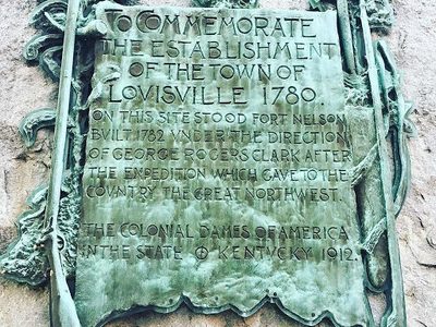 To Commemorate the Establishment of the Town of Lovisville 1780