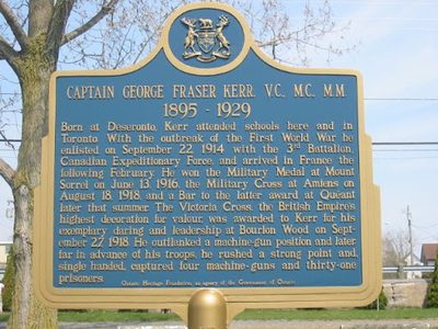 Captain George Fraser Kerr, V.C., M.C., M.M. 1895-1929