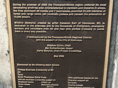 Wildfire Memorial Kamloops