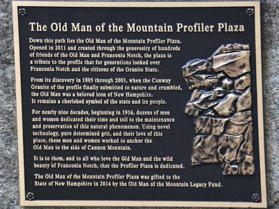 Old Man of the Mountain Profiler Plaza