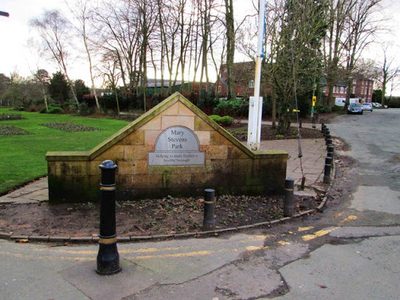 Plaque at Mary Stevens Park, Stourbridge
