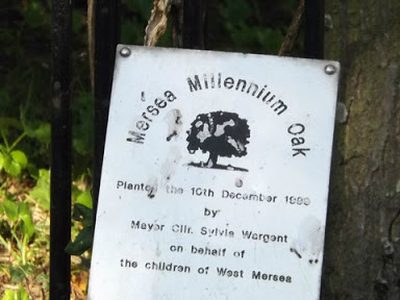Plaque with Mersea Millennium Oak