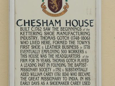 Chesham House plaque