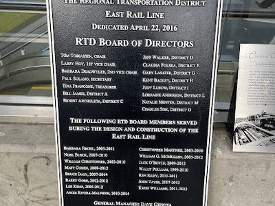 The Regional Transportation District: East Rail Line