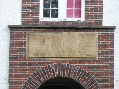 Forteviot village plaque