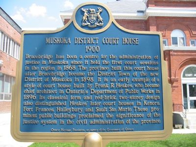 Muskoka District Court House 1900