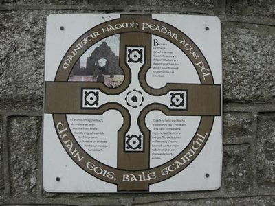Plaque, St Peter and St Paul's Abbey, Clones (1)