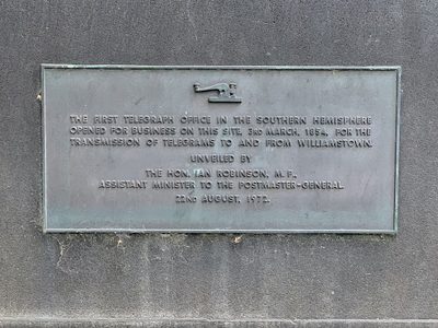 The First Telegraph Office in the Southern Hemisphere