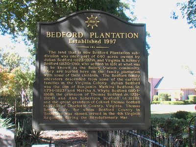 Bedford Plantation
Established 1997