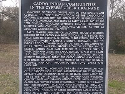 Caddo Indian Communities in the Cypress Creek Drainage