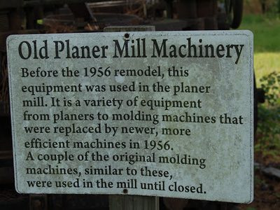 Old Planer Mill Machinery