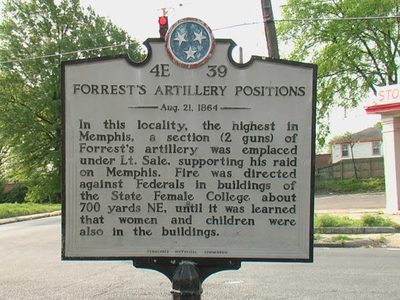 Forrest's Artillery Positions