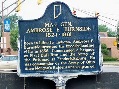Historical Marker for General Burnside