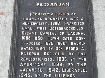 Pagsanjan historical marker