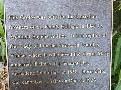 It is a Replica of Our Lady of Lourdes Grotto
