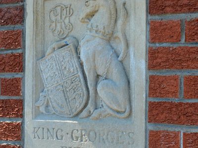 Gate panel. King George's Field, Ballymena (1)