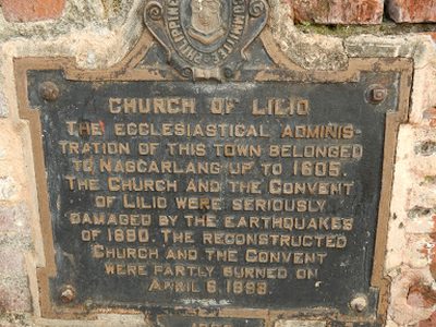 Church of Lilio historical marker