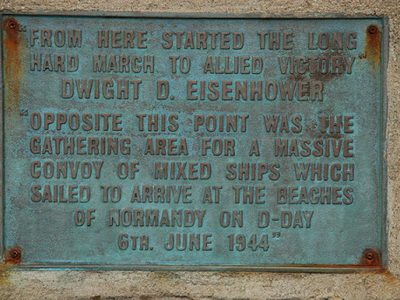 D-Day plaque, Bangor harbour
