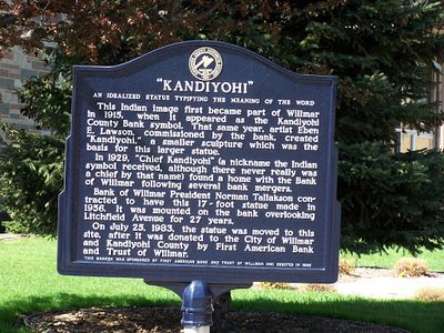 Chief Kandiyohi Historical Marker