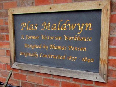 Plas Maldwyn plaque, Caersws