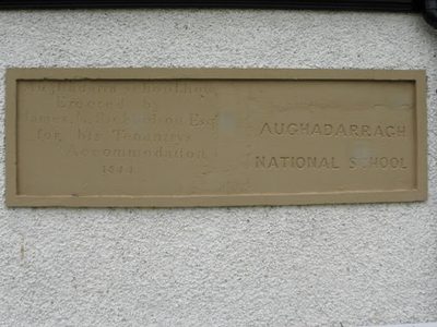 Plaque, Aughadarragh National School