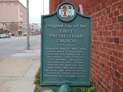 Original Site of the First Presbyterian Church