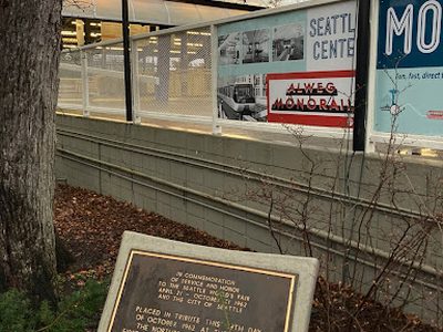 Northern Terminus of the First Commercial Monorail in America