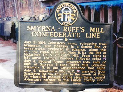 Smyrna-Ruff's Mill Confederate Line