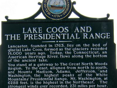 Lake Coos and The Presidential Range