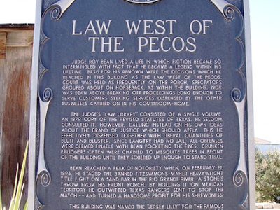 Law West of the Pecos