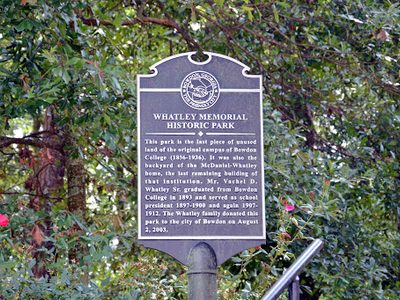 Whatley Memorial Historic Park