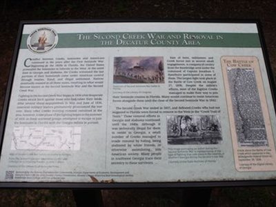 The Second Creek War and Removal in the Decatur County Area