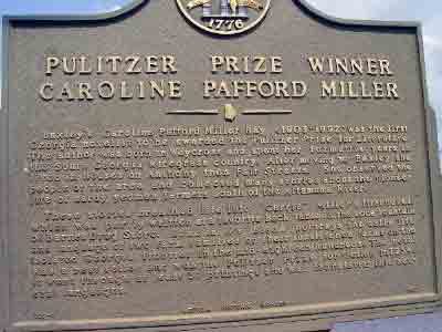 Pulitzer Prize Winner Caroline Pafford Miller