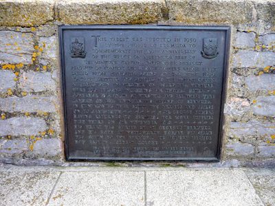 Plaque, Harbour Wall, Plymouth, Devon