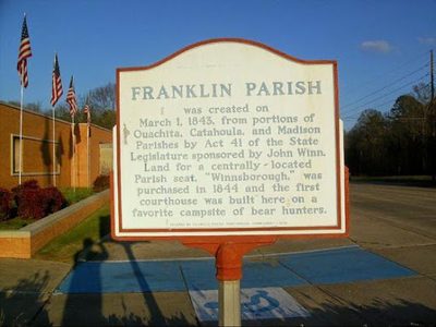 Franklin Parish Historical Marker