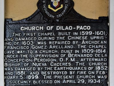 Paco Church (1936) historical marker