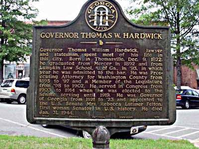 Governor Thomas W. Hardwick