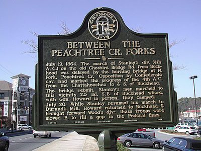 Between the Peachtree Creek Forks