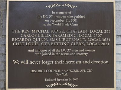 Dedicated NYC Plaque