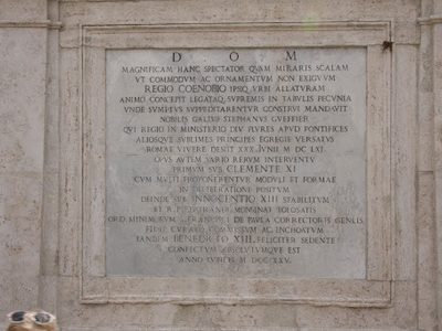 Spanish Steps Marker