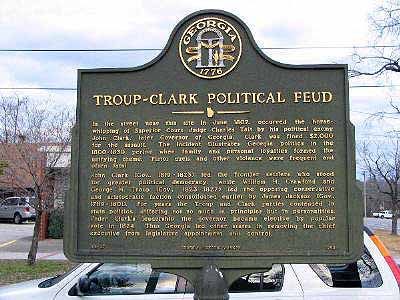 Troup-Clark Political Feud