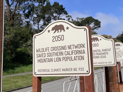 Future Plaque: Wildlife Crossing Network Saved Southern California Mountain Lion Population