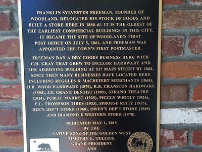 Woodland's First Post Office